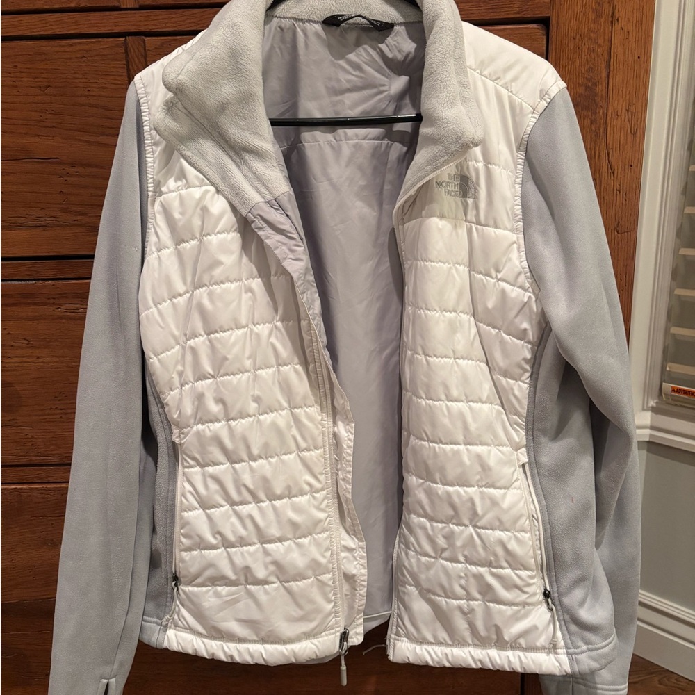 The North Face Women's White and Gray Jacket
